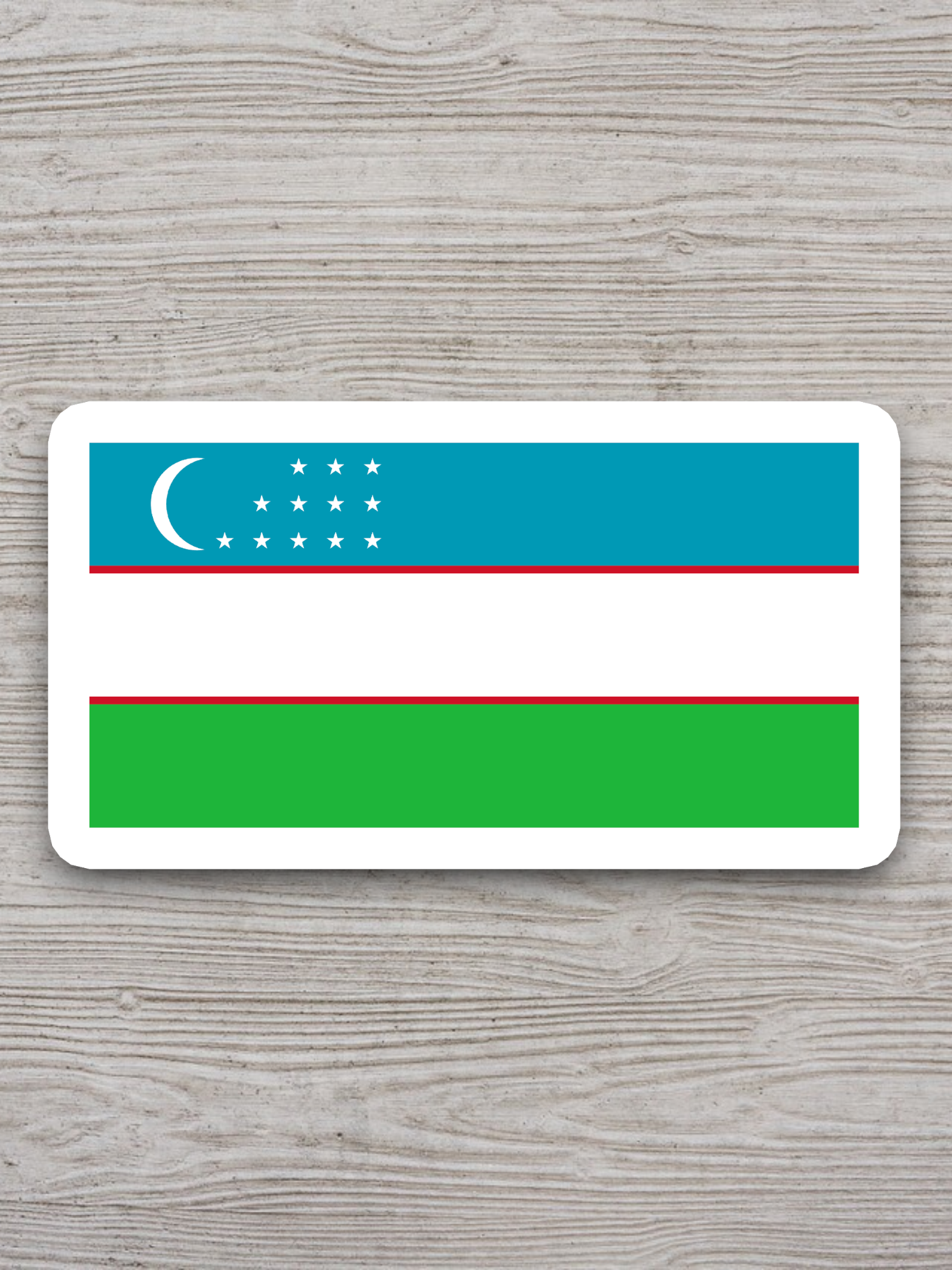 Uzbekistan Flag - International Country Flag Sticker