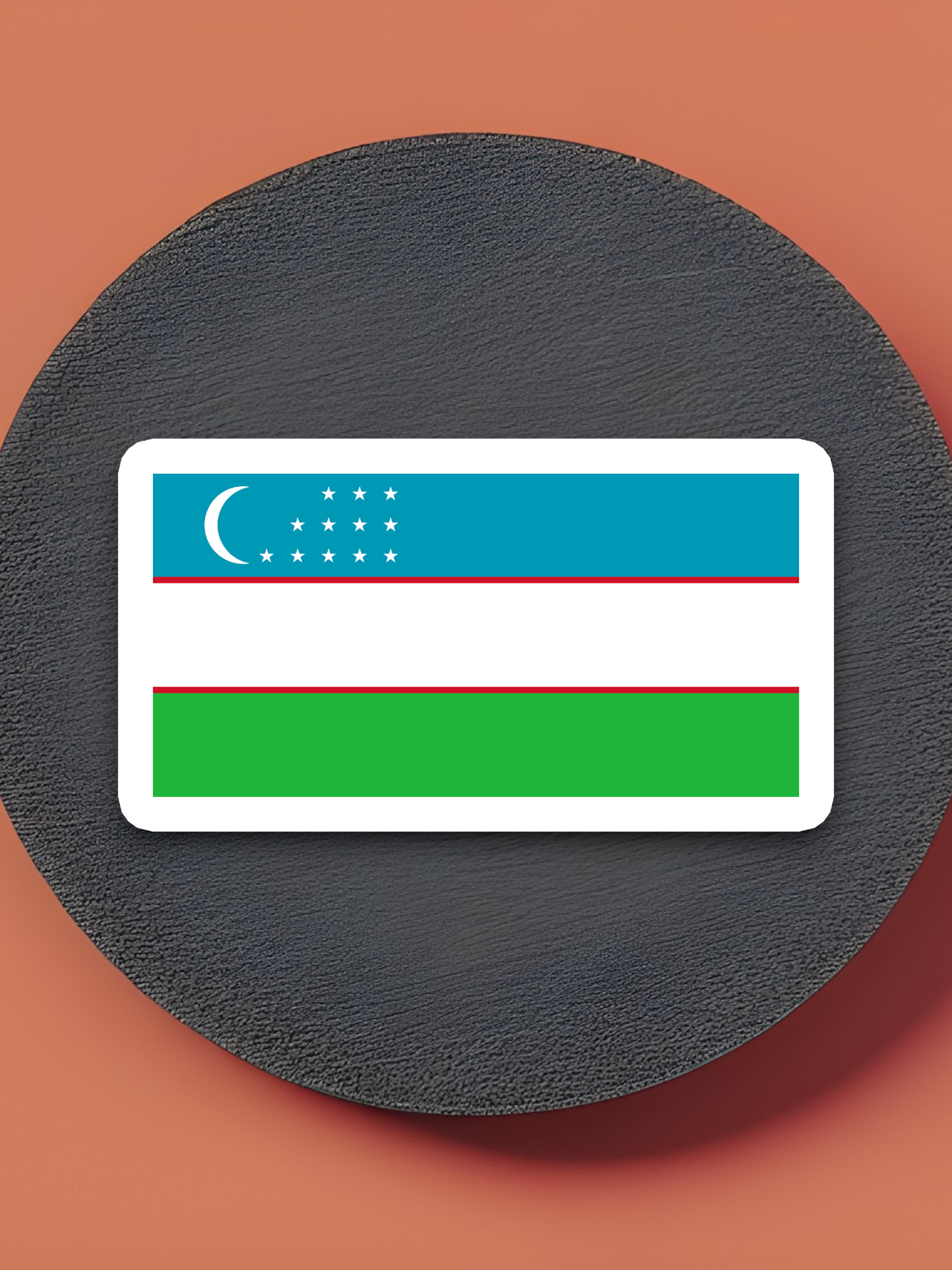 Uzbekistan Flag - International Country Flag Sticker