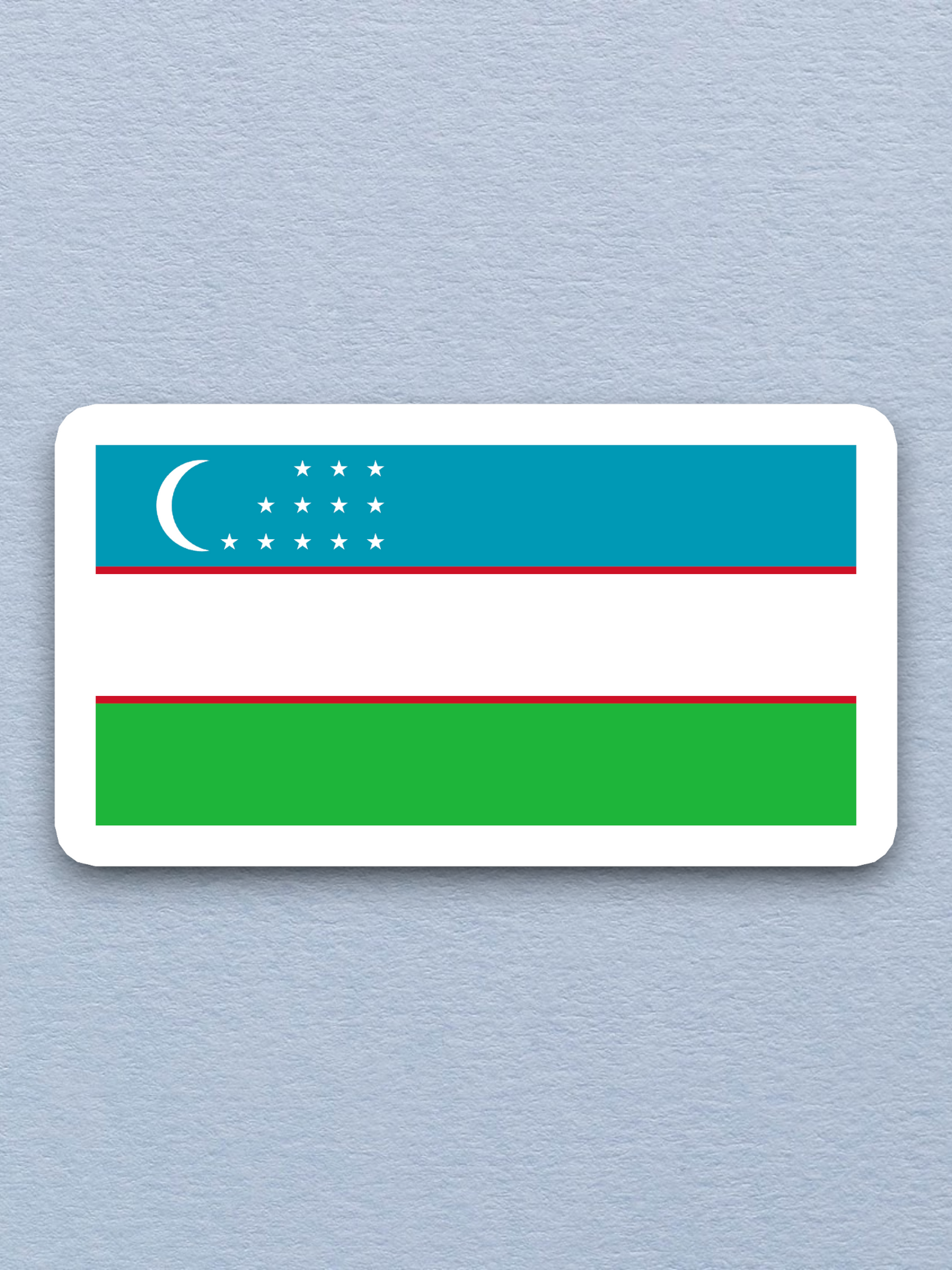 Uzbekistan Flag - International Country Flag Sticker