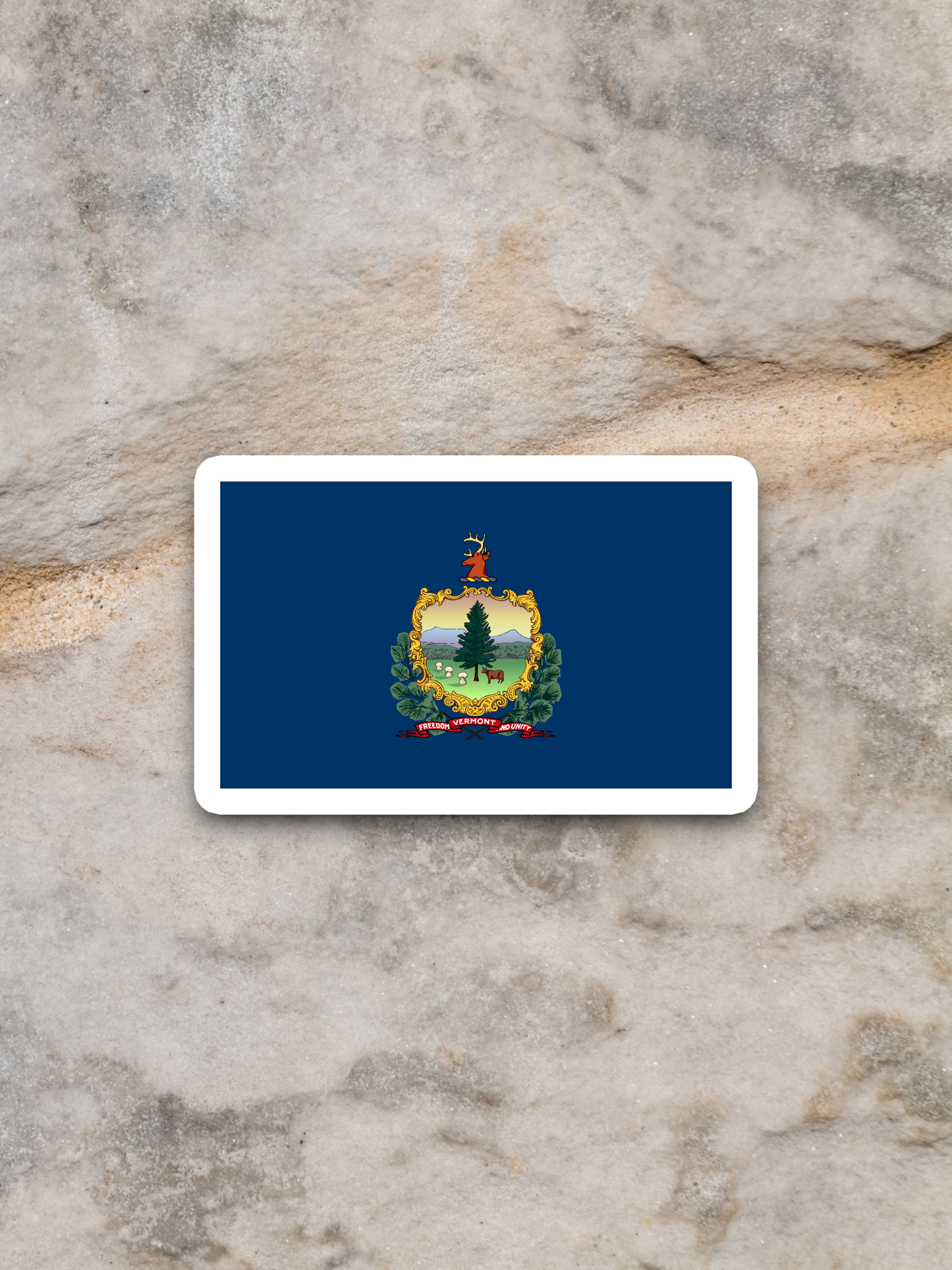 Vermont Flag - State Flag Sticker
