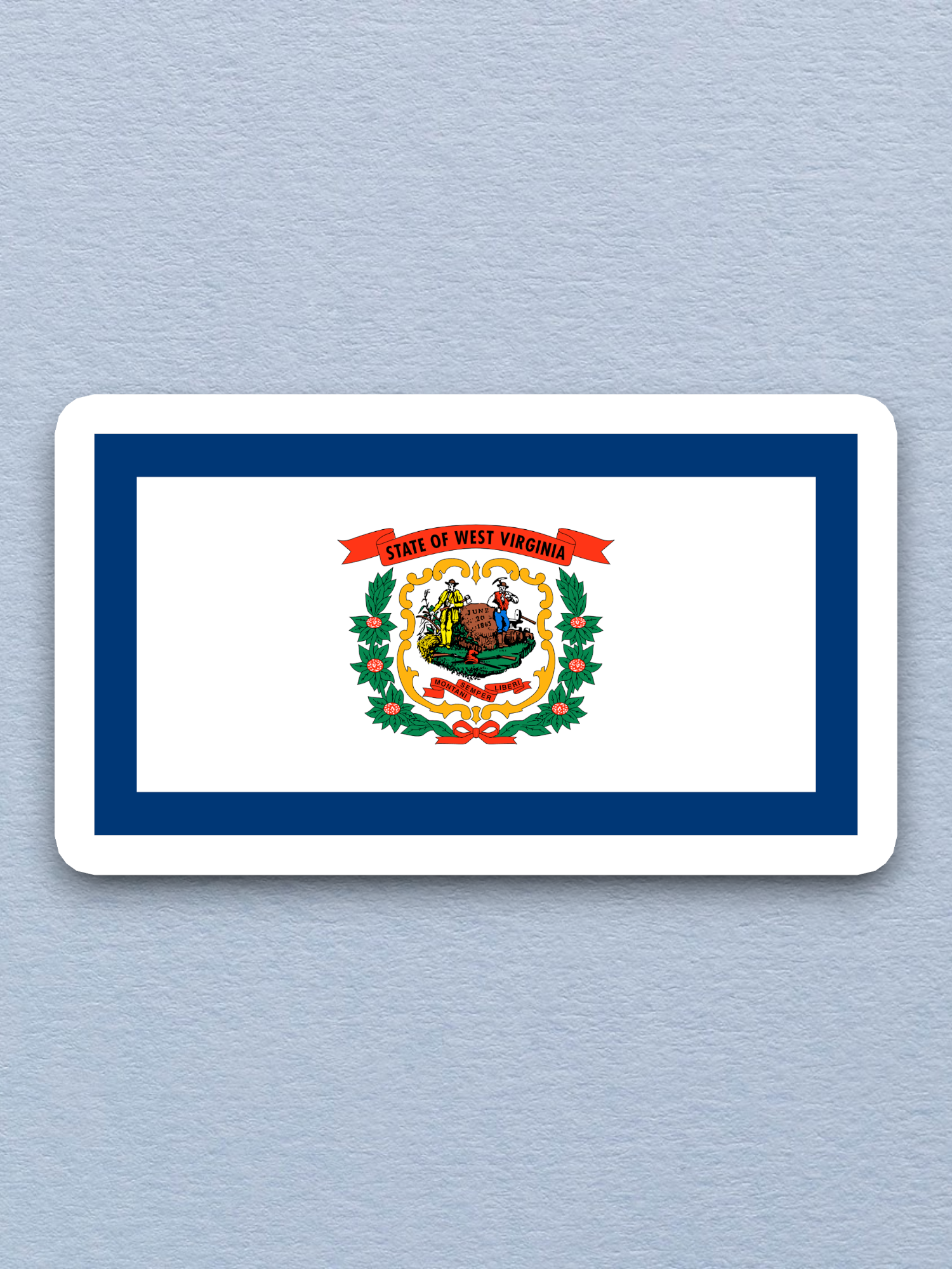 West Virginia Flag - State Flag Sticker