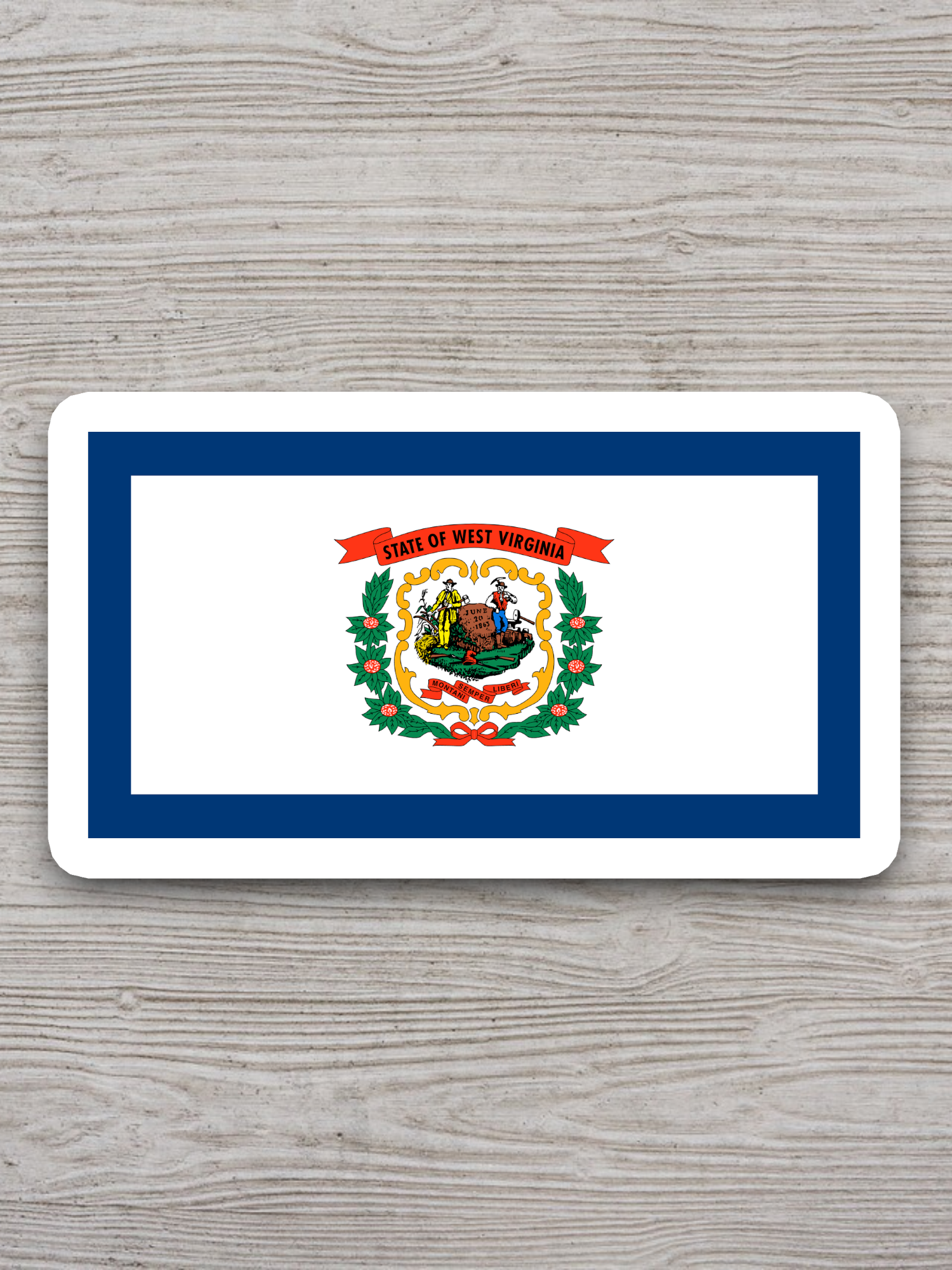 West Virginia Flag - State Flag Sticker