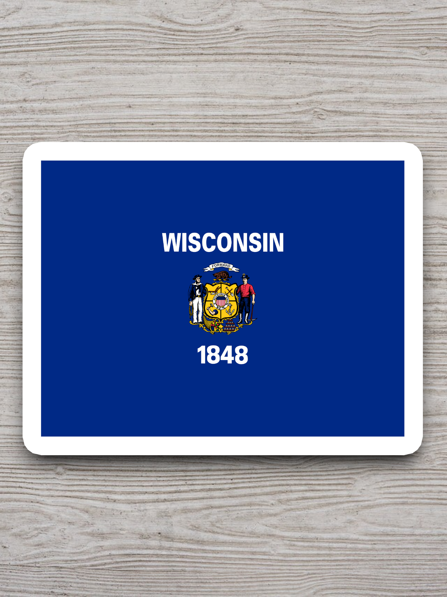 Wisconsin Flag - State Flag Sticker