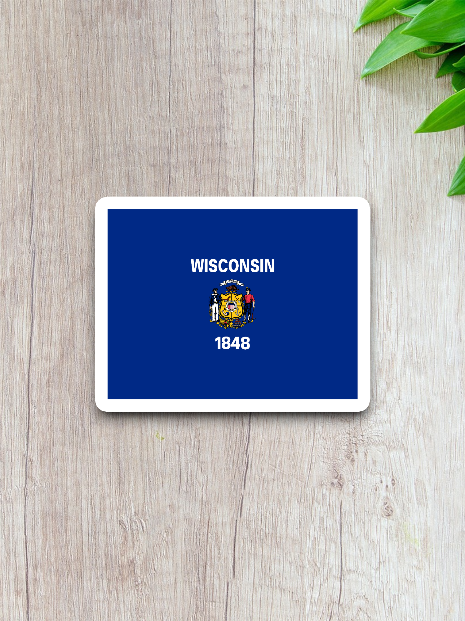 Wisconsin Flag - State Flag Sticker