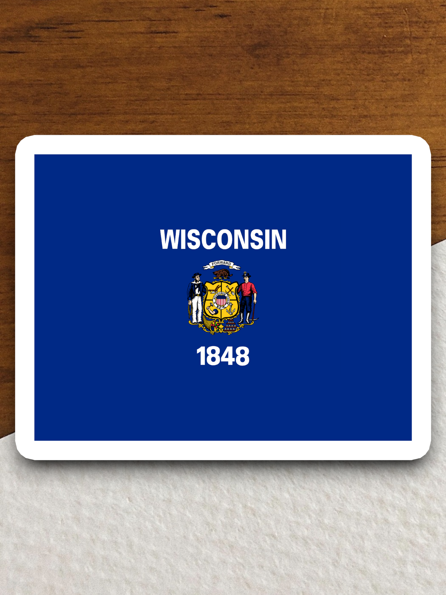 Wisconsin Flag - State Flag Sticker