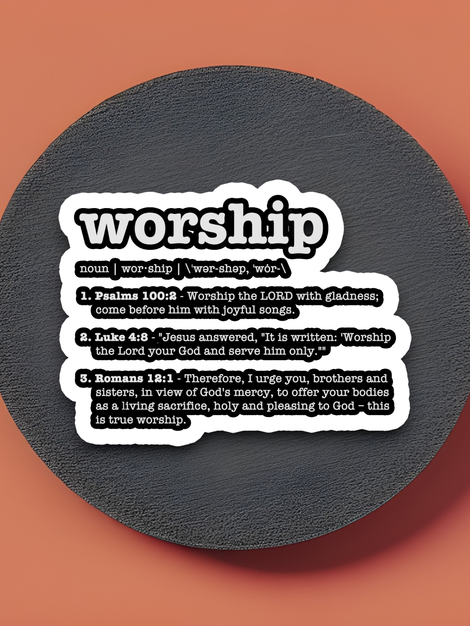 Worship Defined 02 - Faith Sticker