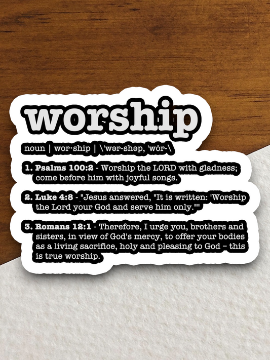 Worship Defined 02 - Faith Sticker