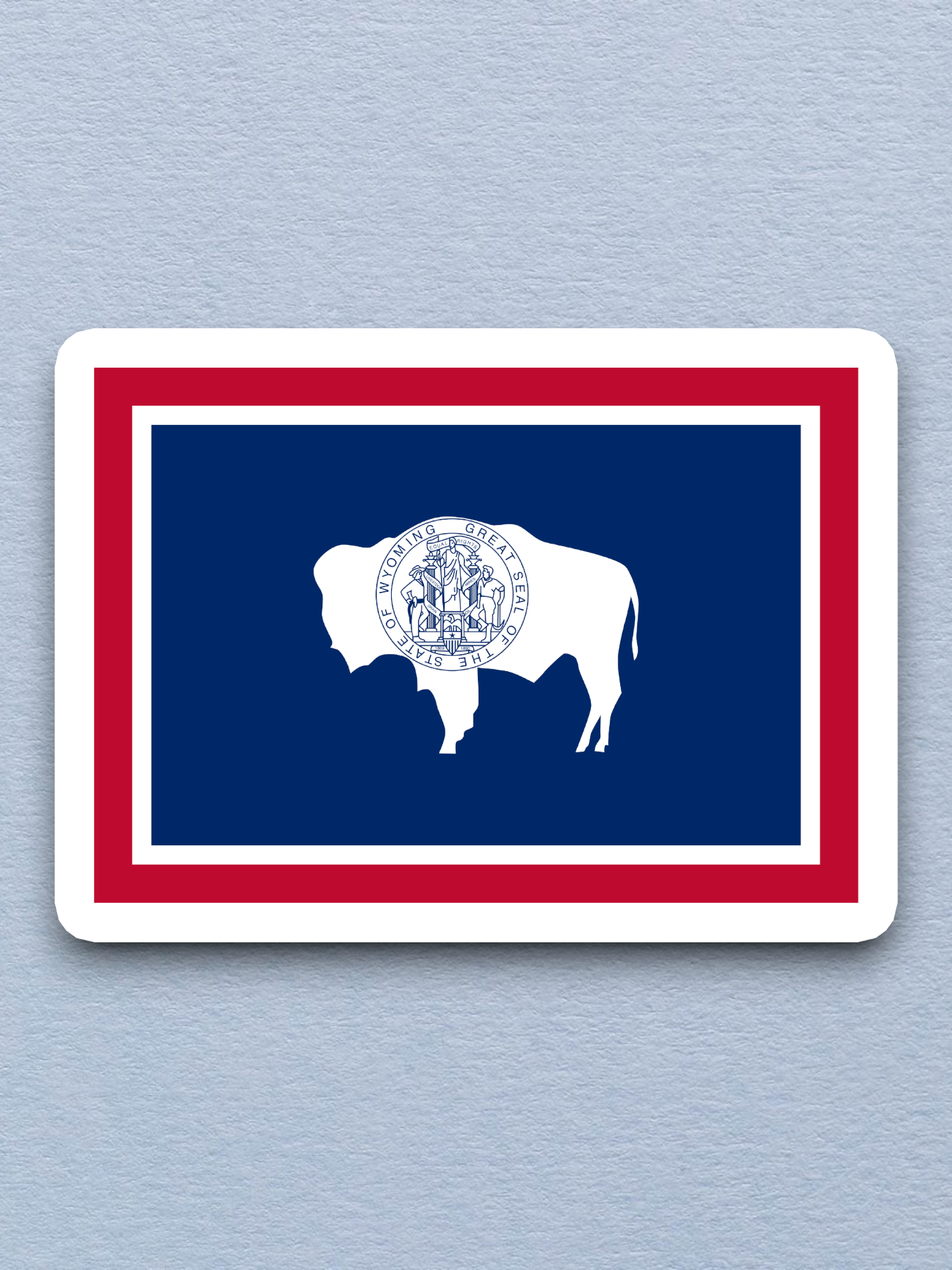 Wyoming Flag - State Flag Sticker