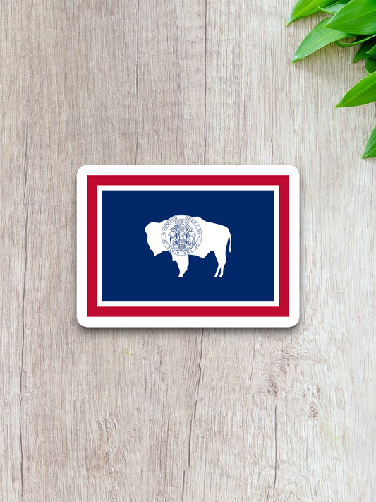 Wyoming Flag - State Flag Sticker