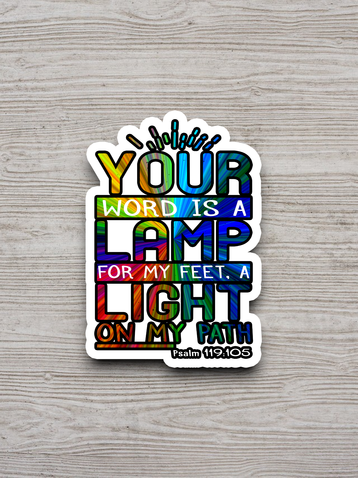 Your Word Is A Lamp For My Feet 01 - Faith Sticker