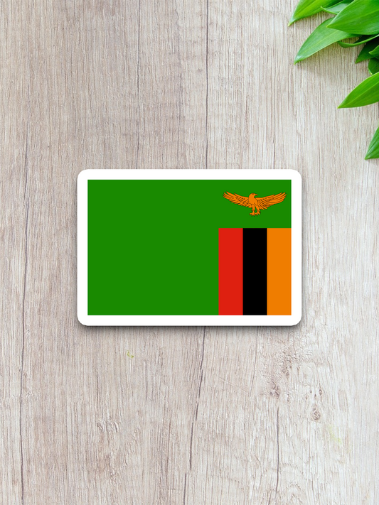 Zambia Flag - International Country Flag Sticker