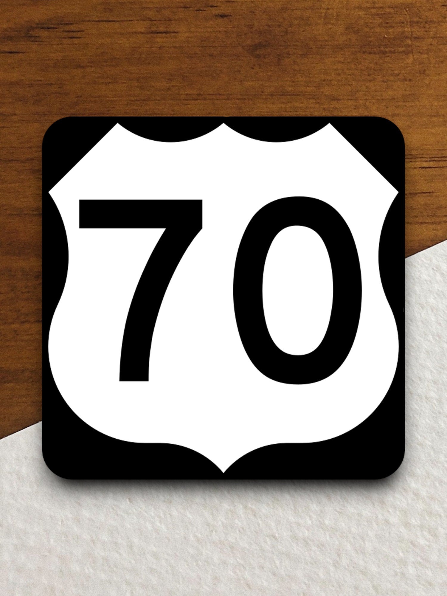 United States Route 70 road sign sticker, road trip sticker, highway sign, room decor, travel sticker