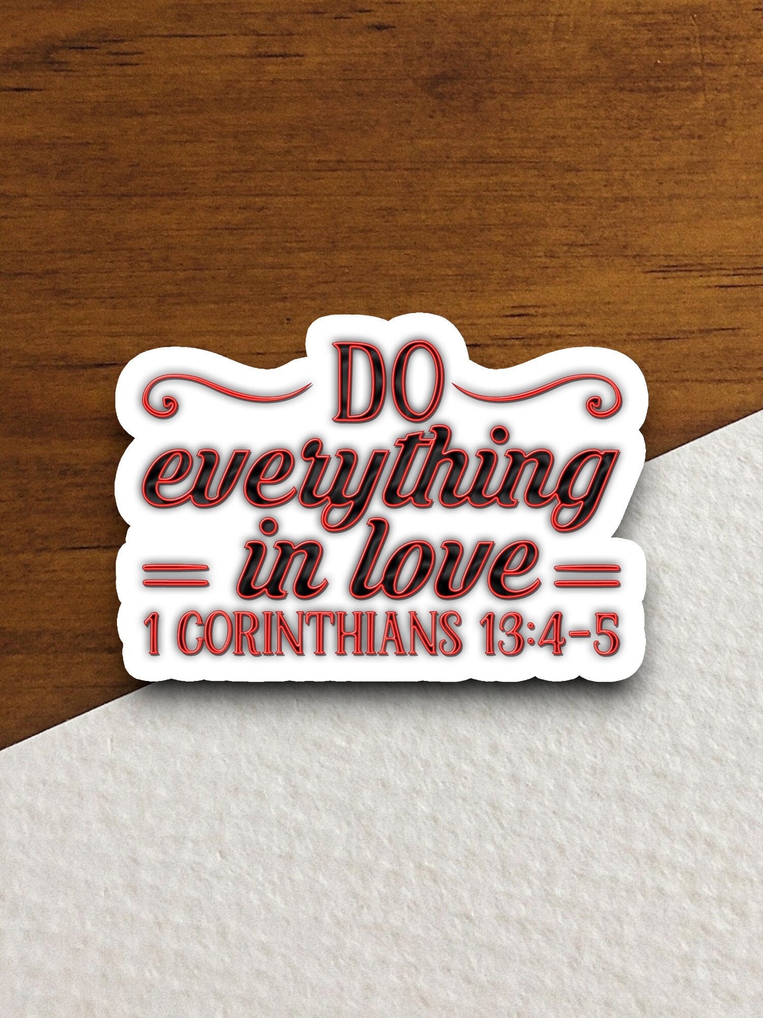 Do everything in love sticker, Religious Sticker, Faith Sticker, Worship Sticker, Christian Sticker, Scripture Sticker, Room Décor