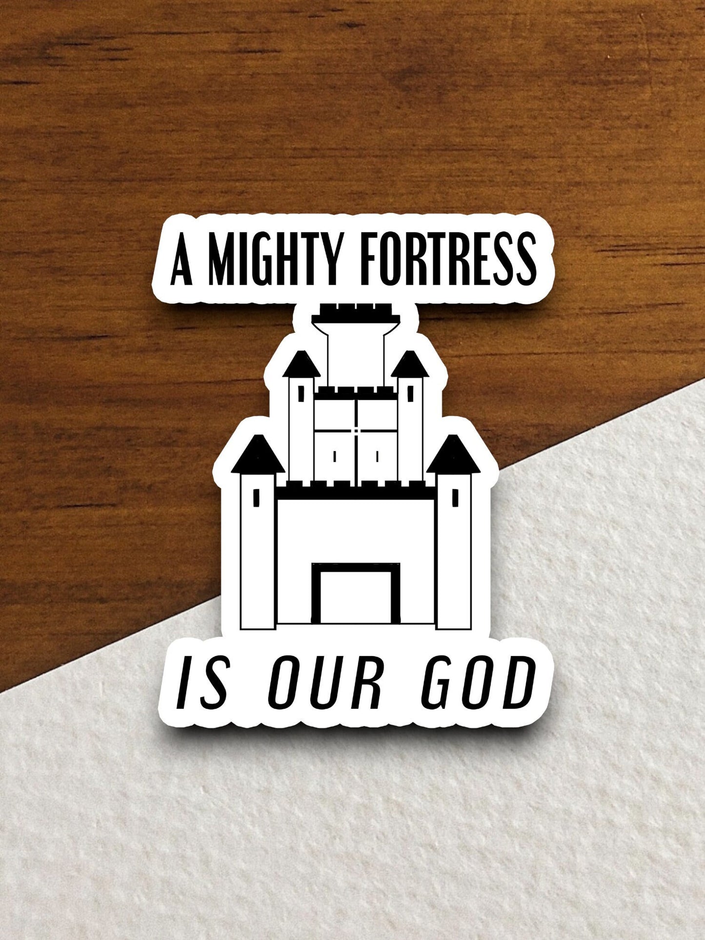 A mighty fortress is our God sticker, mighty sticker, fortress sticker, Religious Sticker, Faith Sticker, Worship Sticker, Faith Decal