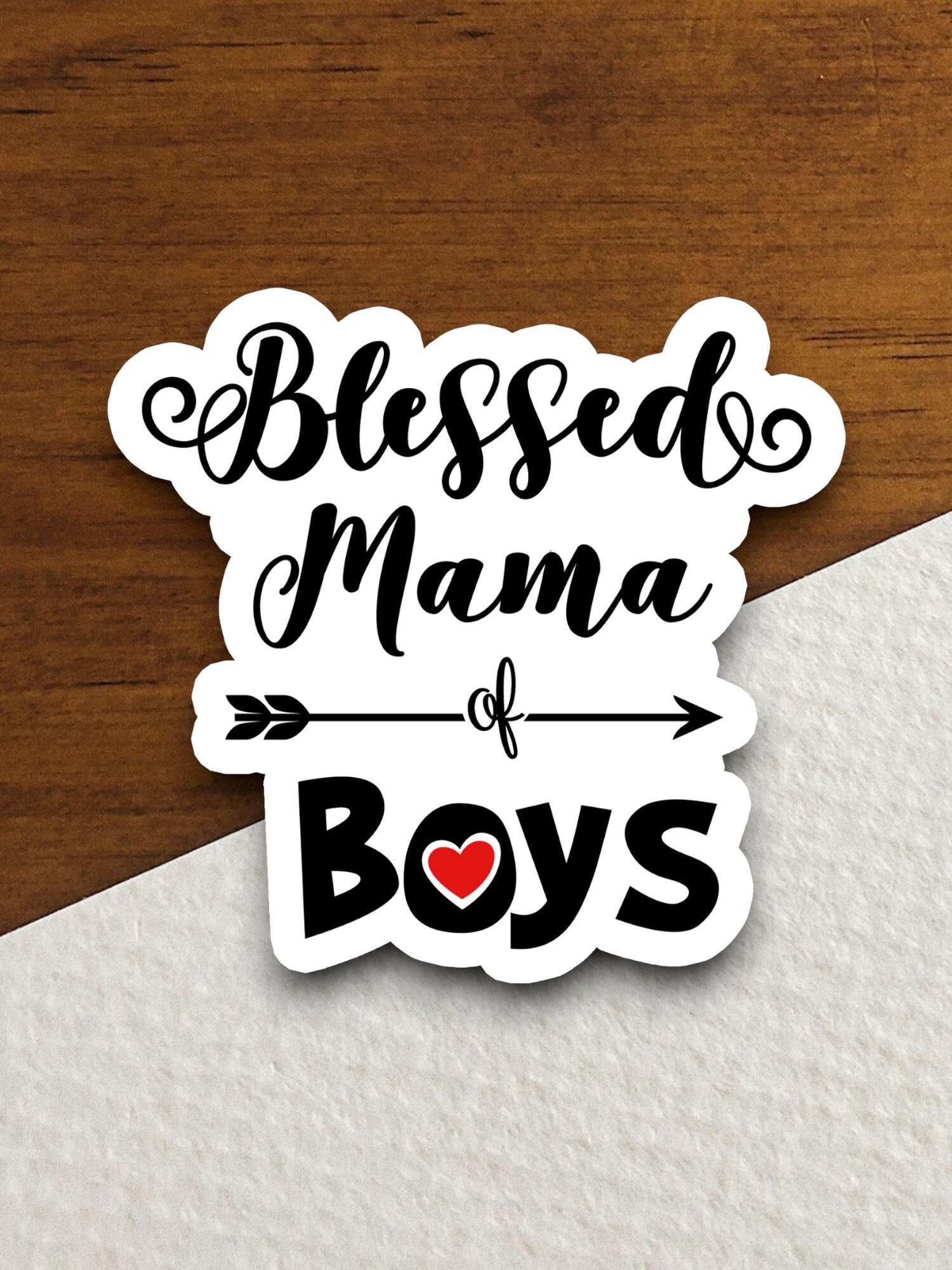 Blessed mama of boys sticker, blessed sticker, mama sticker, Religious Sticker, Faith Sticker, Worship Sticker, Christian Sticker