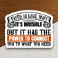 Faith is like wifi it's invisible but it has the power to connect sticker, Religious Sticker, Faith Sticker, Worship Sticker, wifi stickers