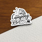 Camping Vibes Sticker, vacation sticker, travel sticker, room decor, water bottle sticker, laptop sticker