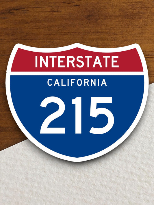 Interstate route  215 california sticker, California sticker, Interstate Highway Sign Expressway Stickers, Highway Sign Road Trip Sticker