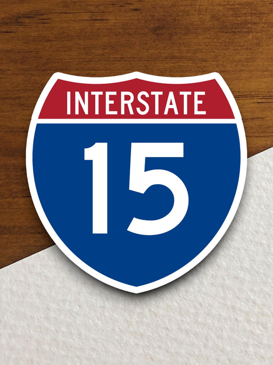 Interstate route  15 sticker, Interstate Highway Sign Expressway Stickers, Highway Sign Road Trip Sticker, Room Décor