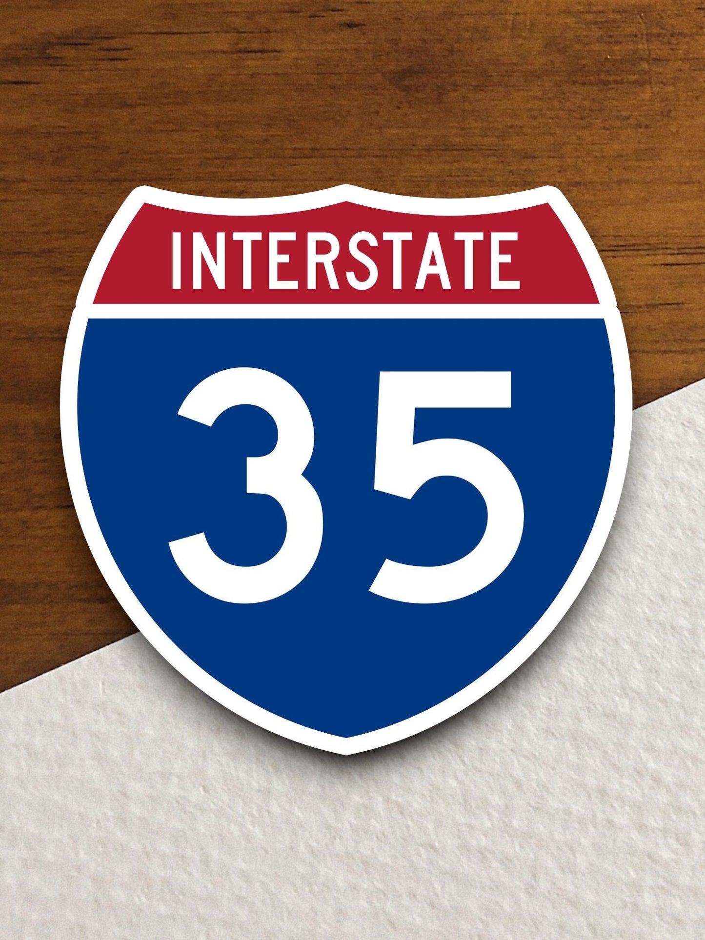 Interstate route  35 sticker, Interstate Highway Sign Expressway Stickers, Highway Sign Road Trip Sticker, Room Décor