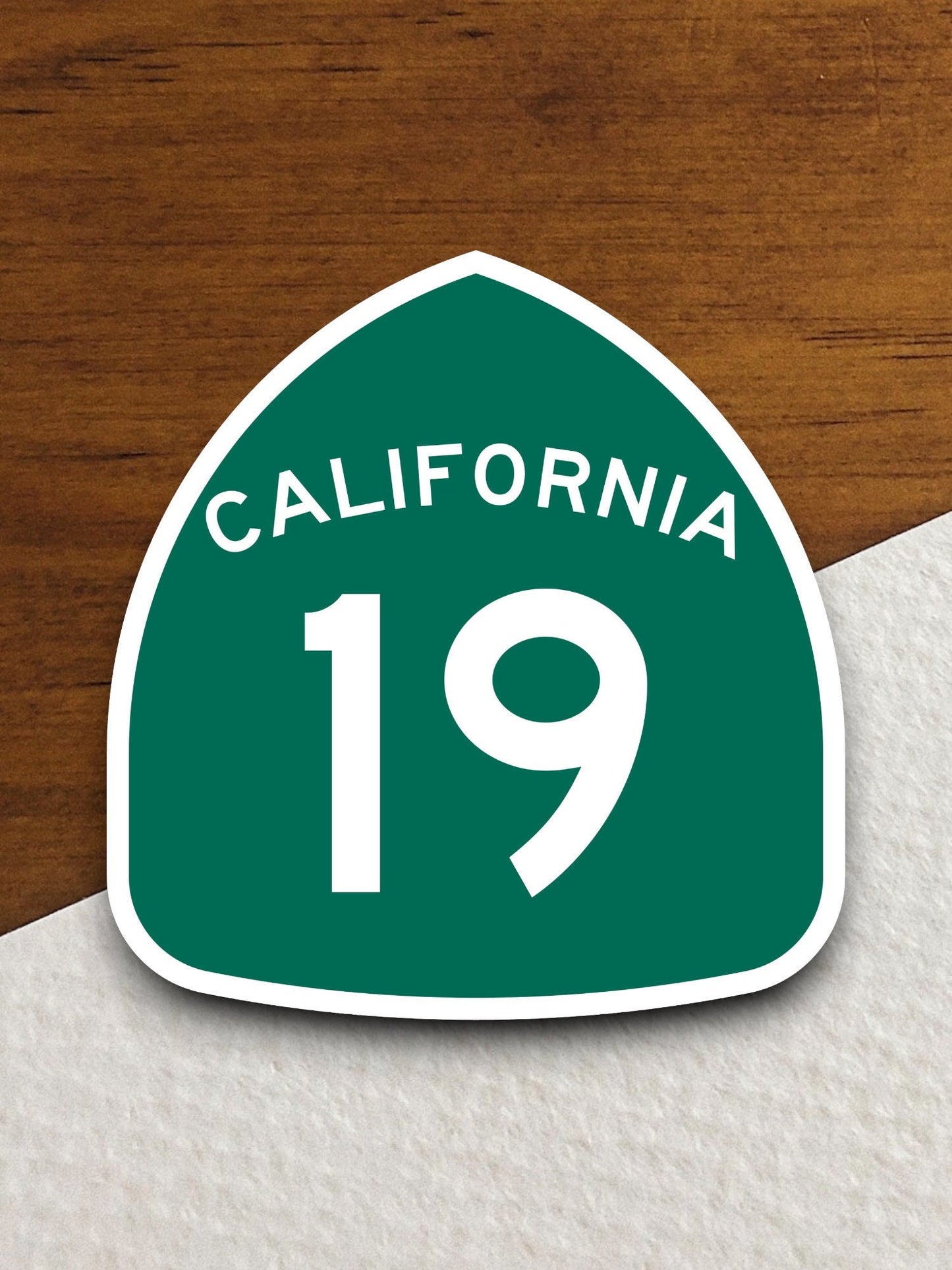 California state route 19 road sign sticker, road trip sticker, highway sign, room decor, travel sticker