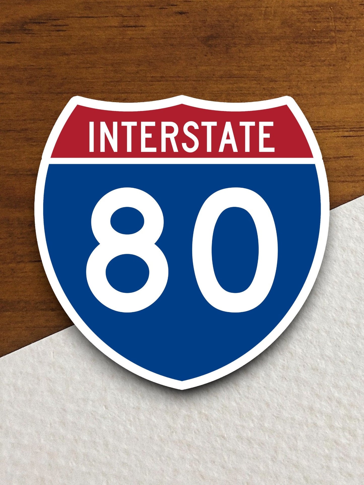 Interstate route  80 sticker, Interstate Highway Sign Expressway Stickers, Highway Sign Road Trip Sticker, Room Décor