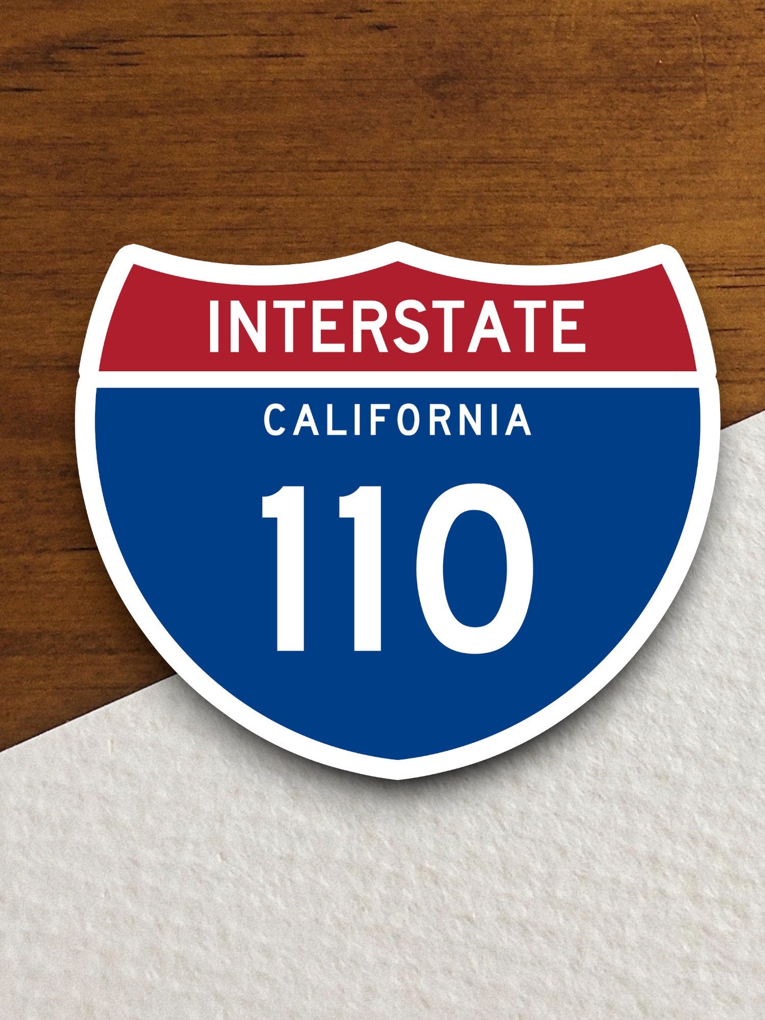 Interstate route  110 california sticker, California sticker, Interstate Highway Sign Expressway Stickers, Highway Sign Road Trip Sticker