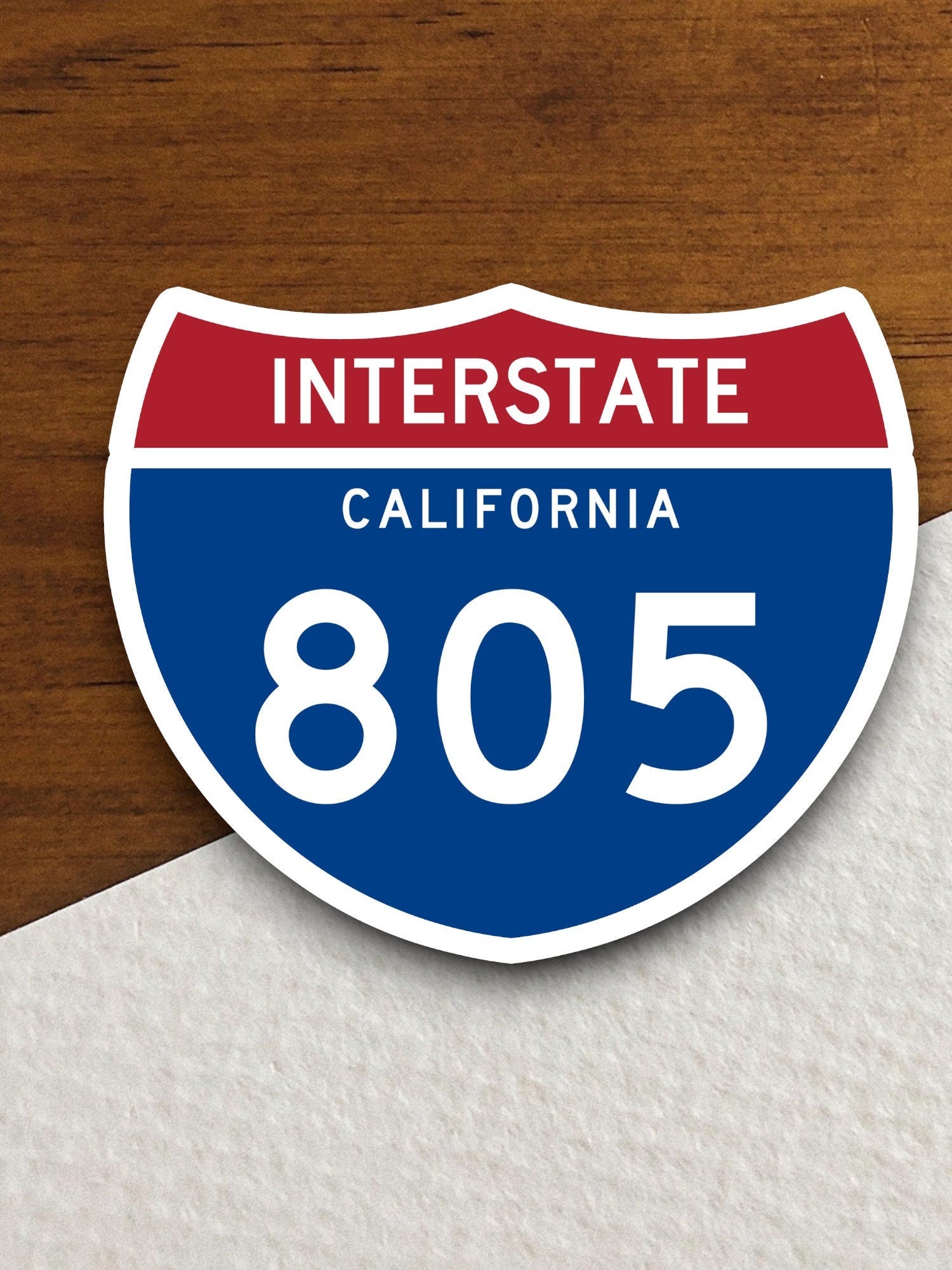 Interstate route  805 california sticker, California sticker, Interstate Highway Sign Expressway Stickers, Highway Sign Road Trip Sticker