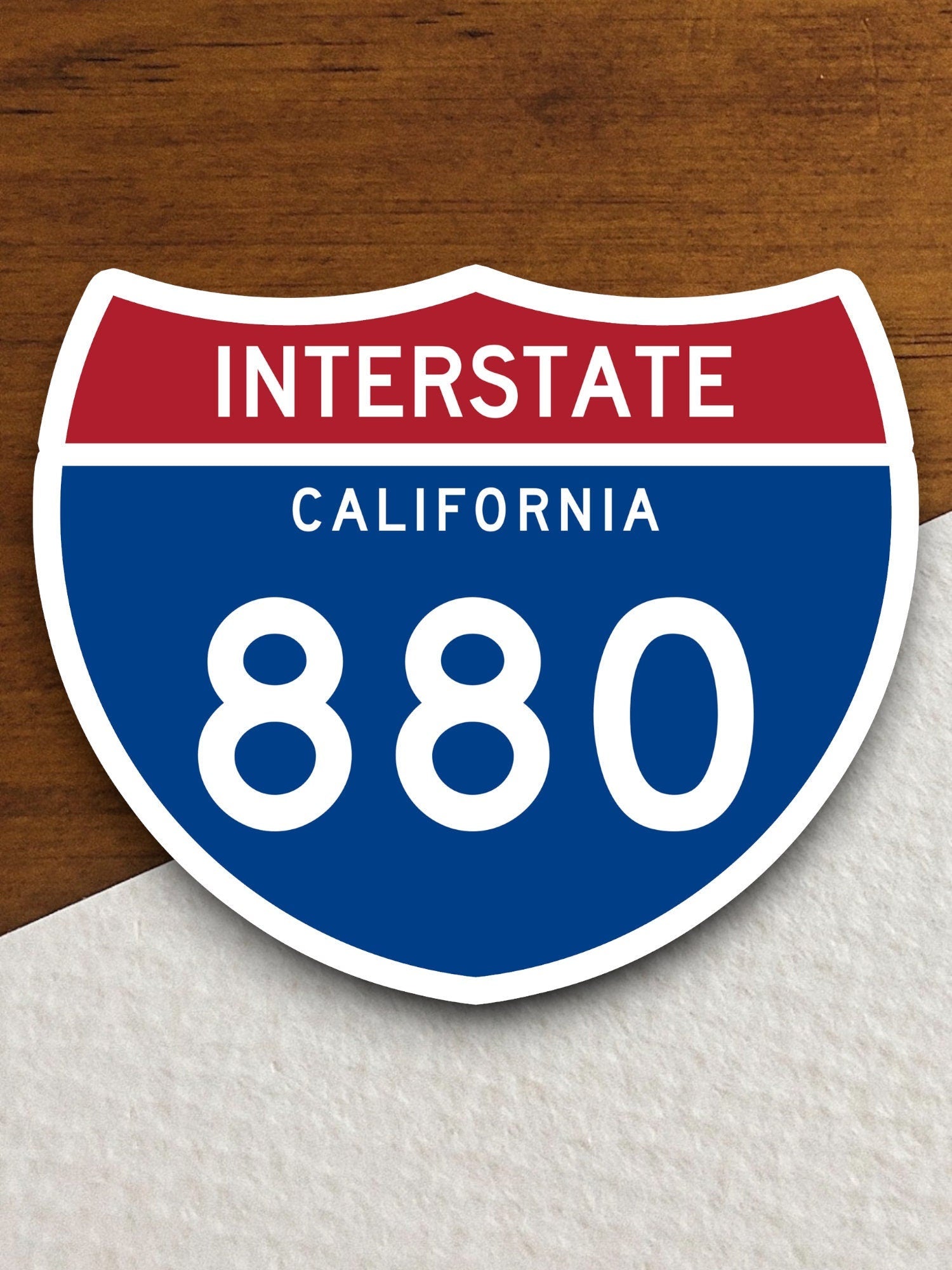 Interstate route  880 California sticker, California sticker, Interstate Highway Sign Expressway Stickers, Highway Sign Road Trip Sticker