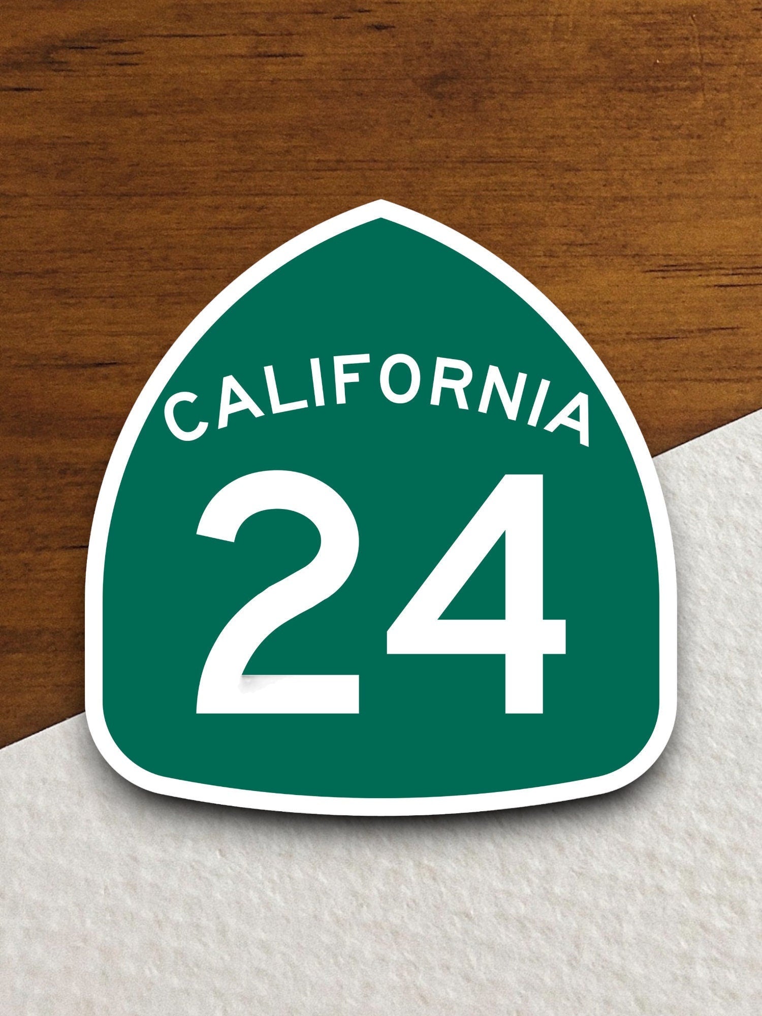 California state route 24 road sign sticker, road trip sticker, highway sign, room decor, travel sticker