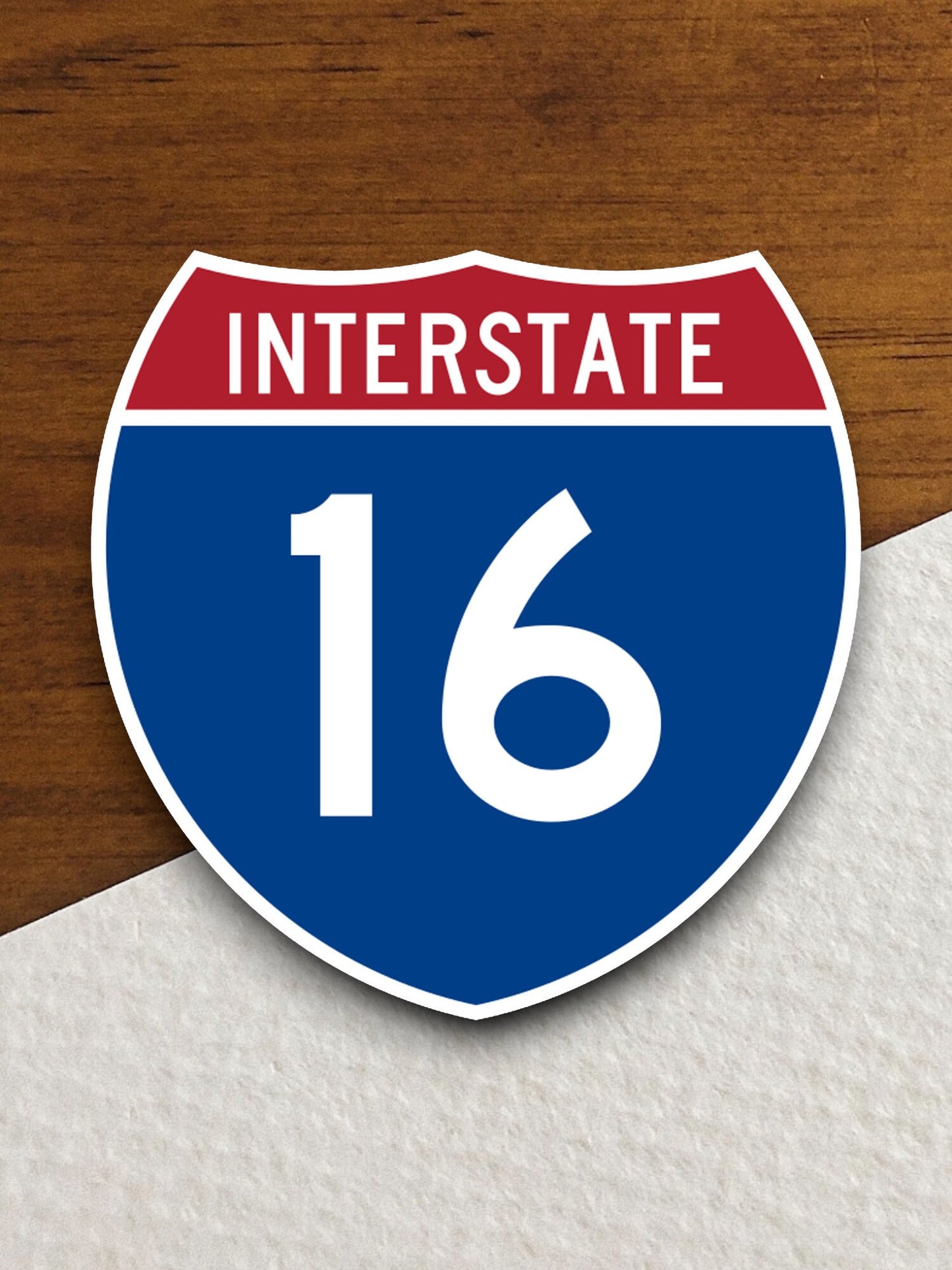 Interstate route  16 sticker, Interstate Highway Sign Expressway Stickers, Highway Sign Road Trip Sticker, Room Décor