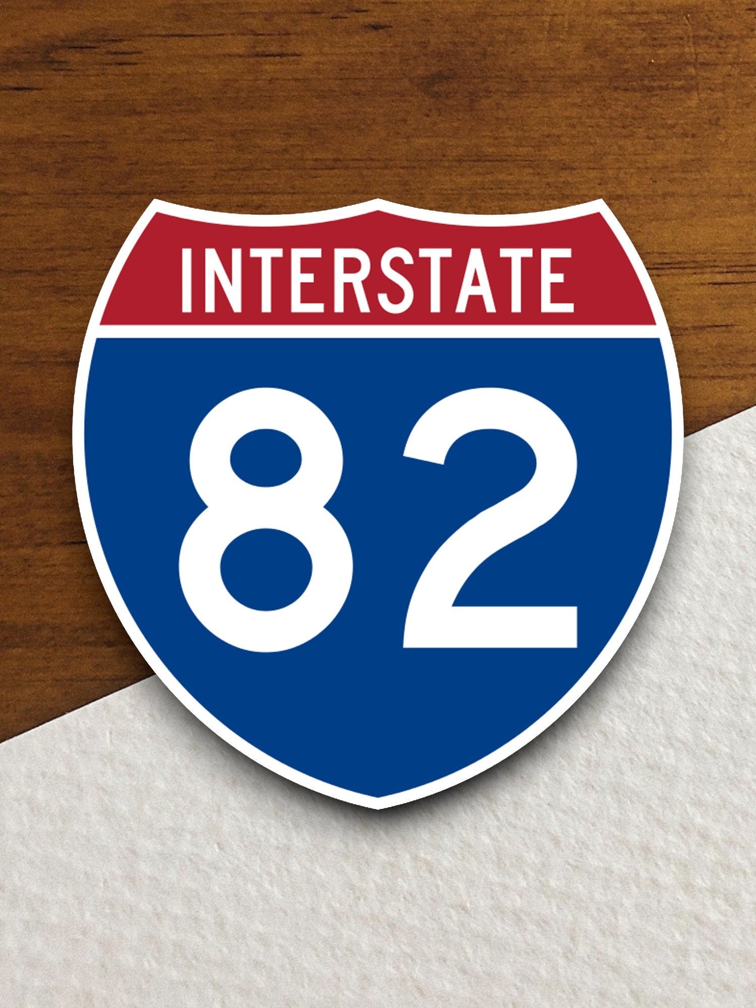 Interstate route  82 sticker, Interstate Highway Sign Expressway Stickers, Highway Sign Road Trip Sticker, Room Décor