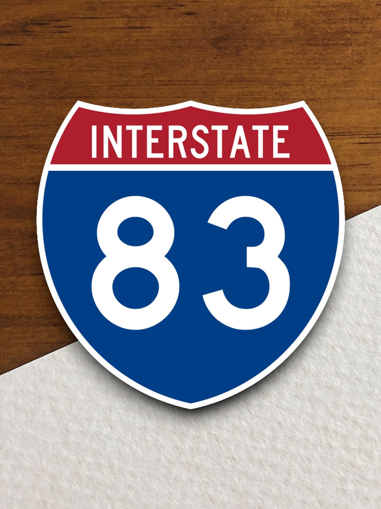 Interstate route  83 sticker, Interstate Highway Sign Expressway Stickers, Highway Sign Road Trip Sticker, Room Décor