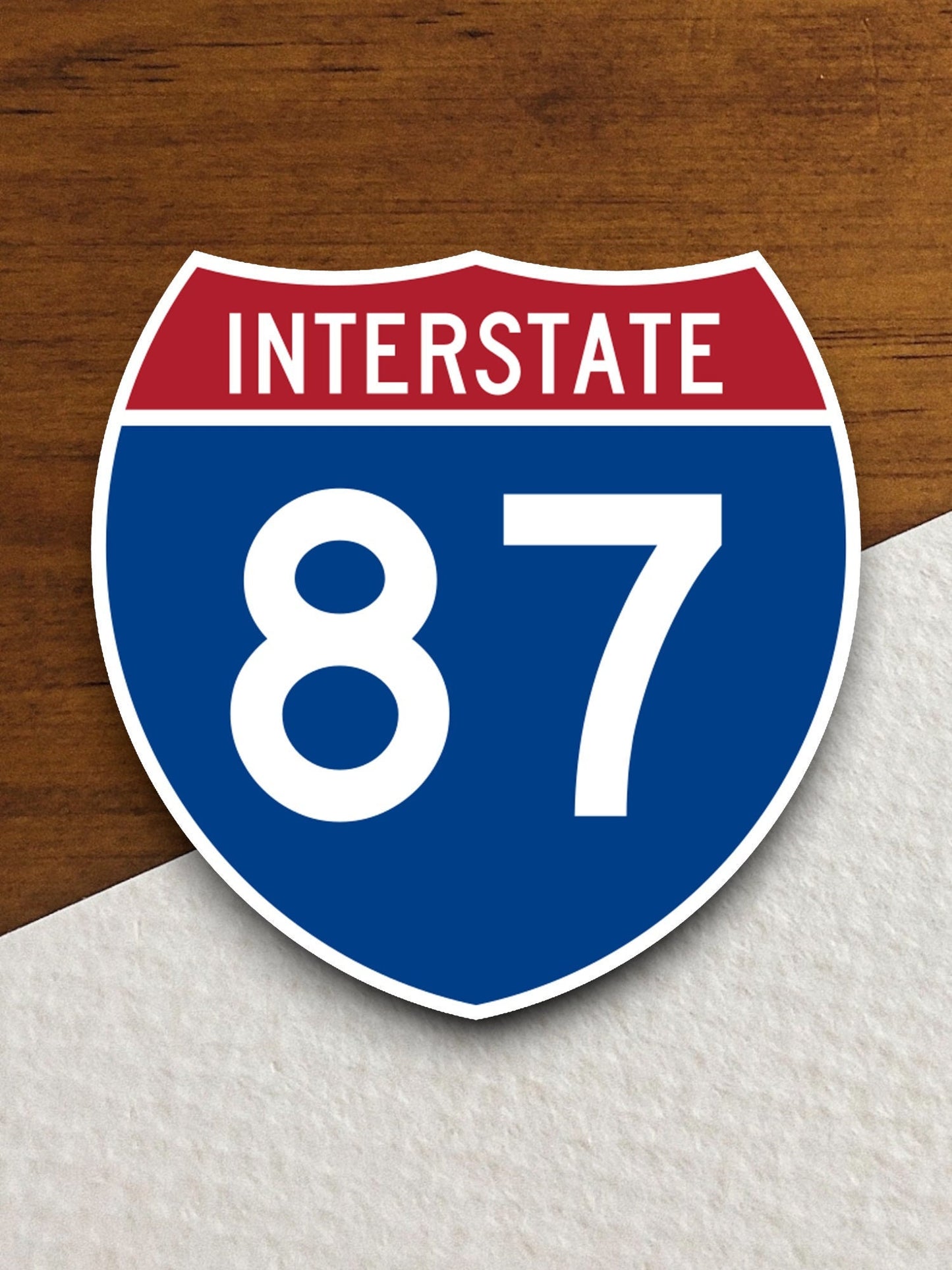 Interstate route  87 sticker, Interstate Highway Sign Expressway Stickers, Highway Sign Road Trip Sticker, Room Décor