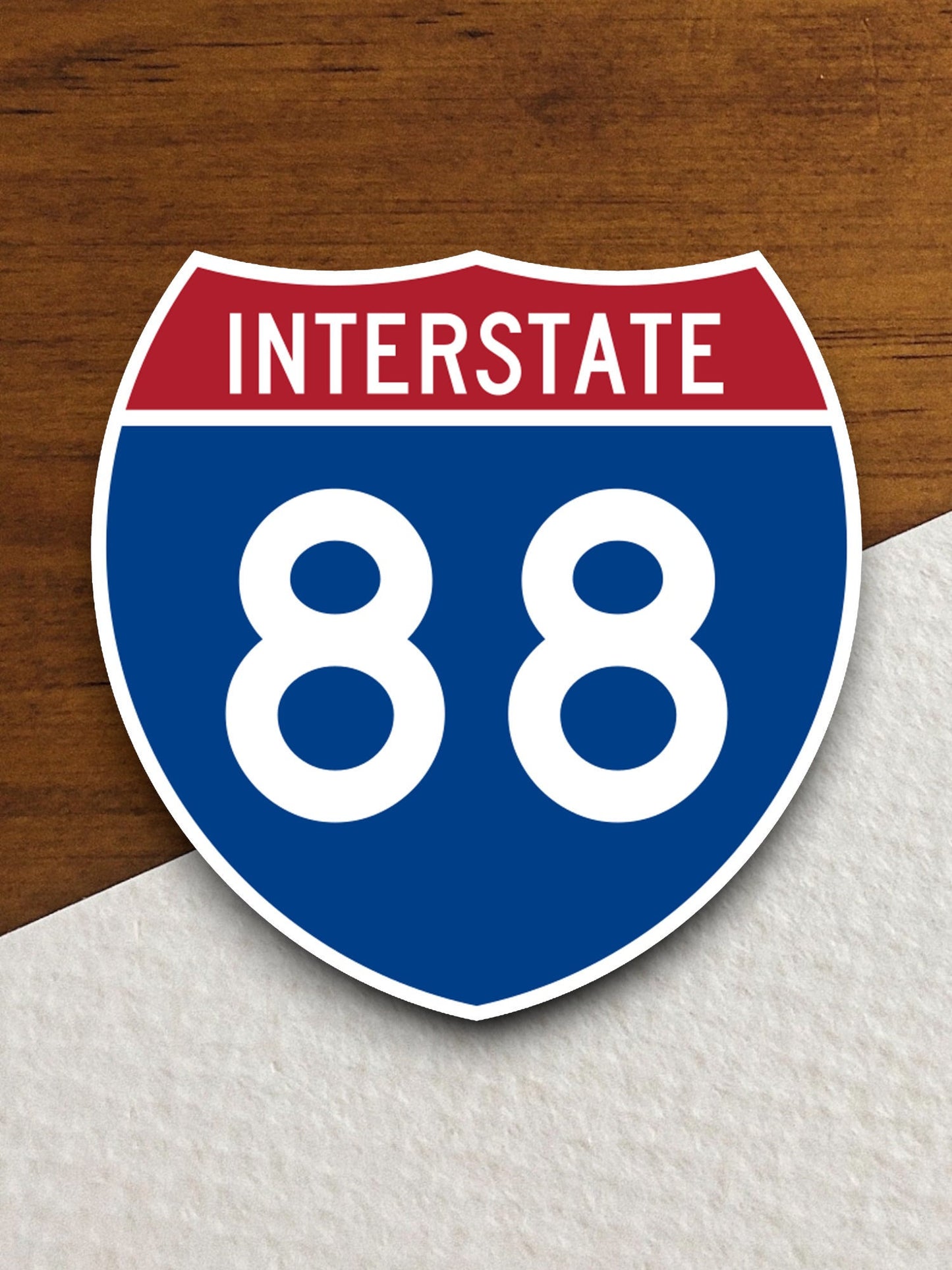 Interstate route  88 sticker, Interstate Highway Sign Expressway Stickers, Highway Sign Road Trip Sticker, Room Décor