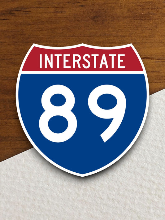 Interstate route  89 sticker, Interstate Highway Sign Expressway Stickers, Highway Sign Road Trip Sticker, Room Décor