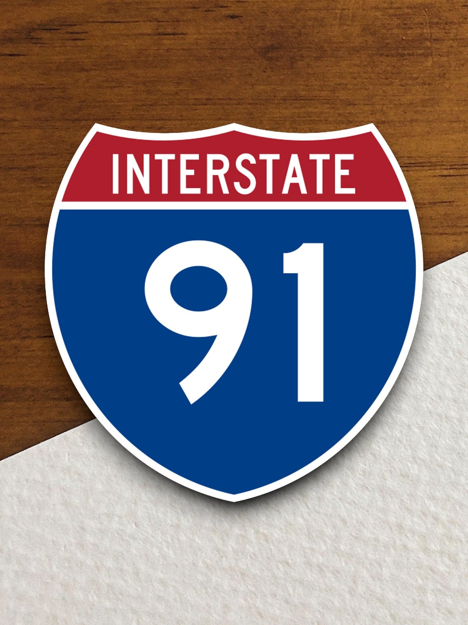 Interstate route  91 sticker, Interstate Highway Sign Expressway Stickers, Highway Sign Road Trip Sticker, Room Décor