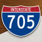 Interstate route  705 sticker, Interstate Highway Sign Expressway Stickers, Highway Sign Road Trip Sticker, Room Décor