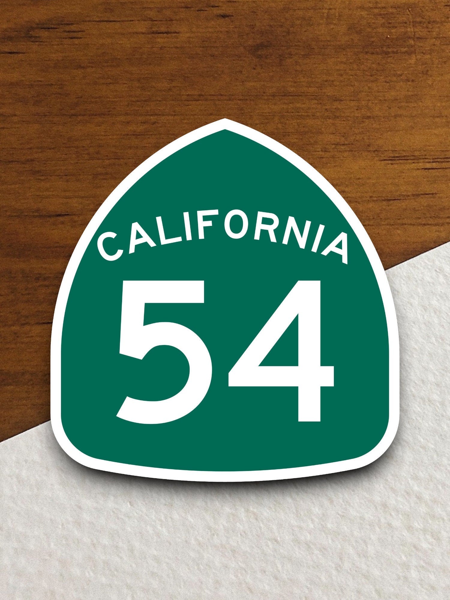 California state route 54 road sign sticker, road trip sticker, highway sign, room decor, travel sticker