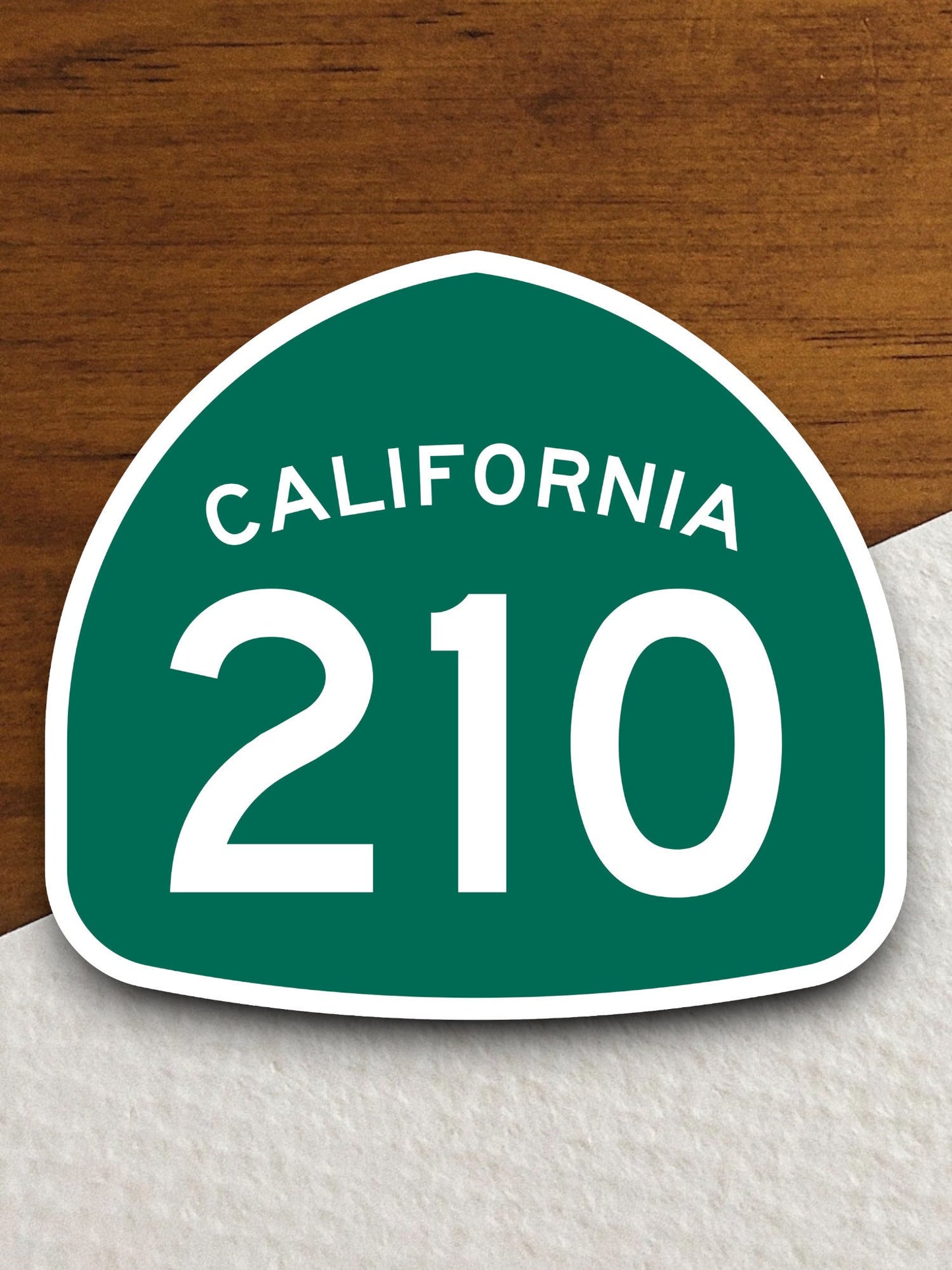 California state route 210 road sign sticker, road trip sticker, highway sign, room decor, travel sticker