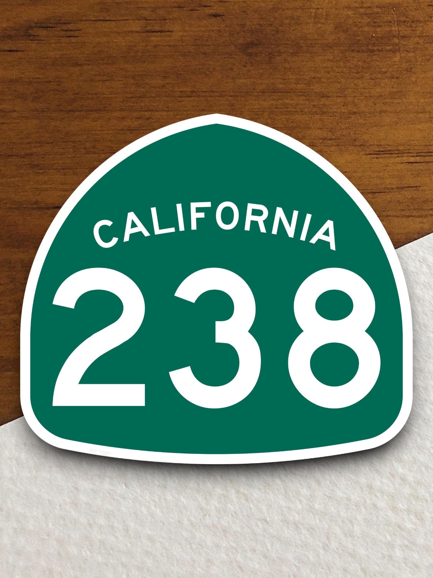 California state route 238 road sign sticker, road trip sticker, highway sign, room decor, travel sticker