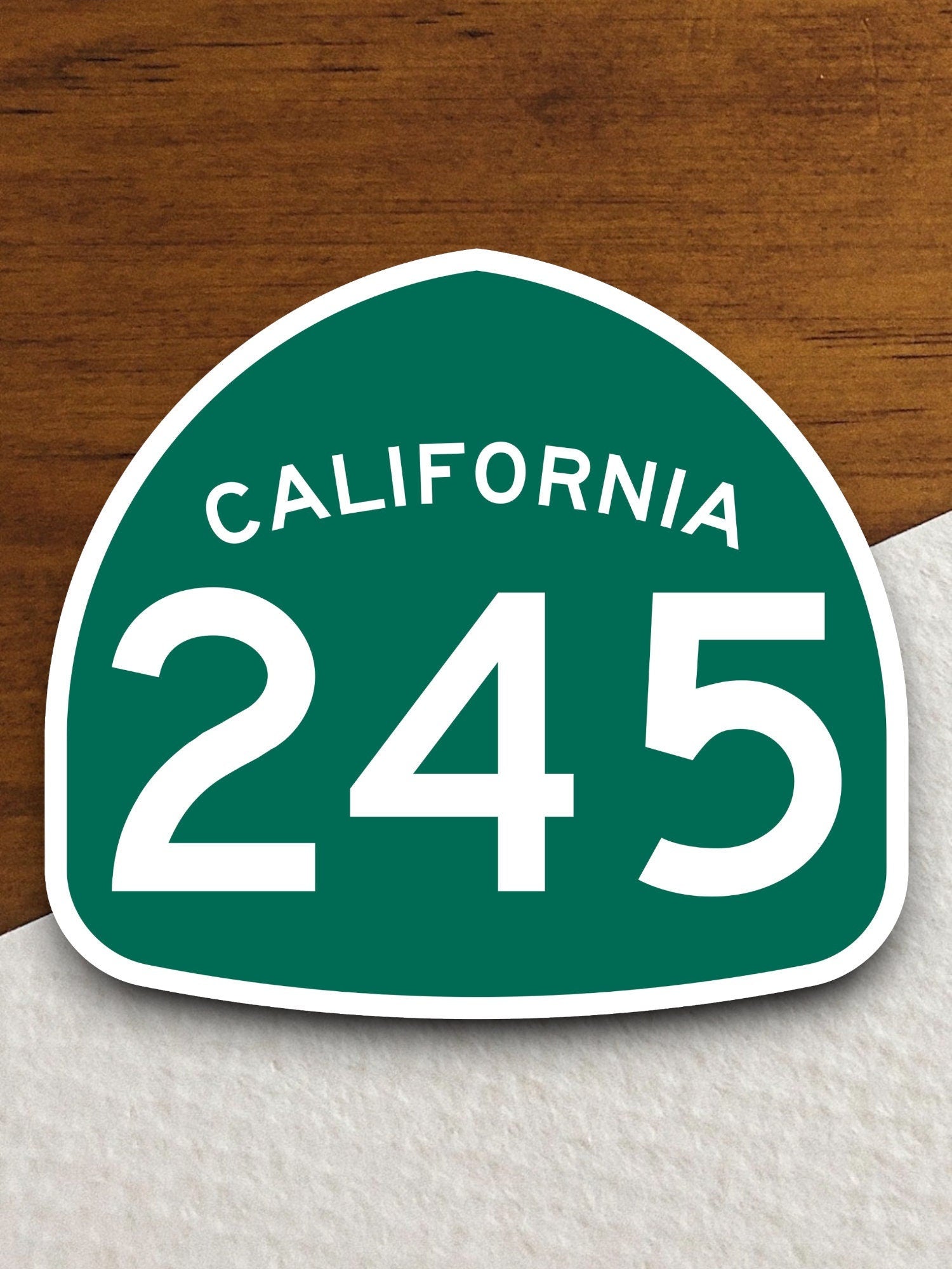 California state route 245 road sign sticker, road trip sticker, highway sign, room decor, travel sticker