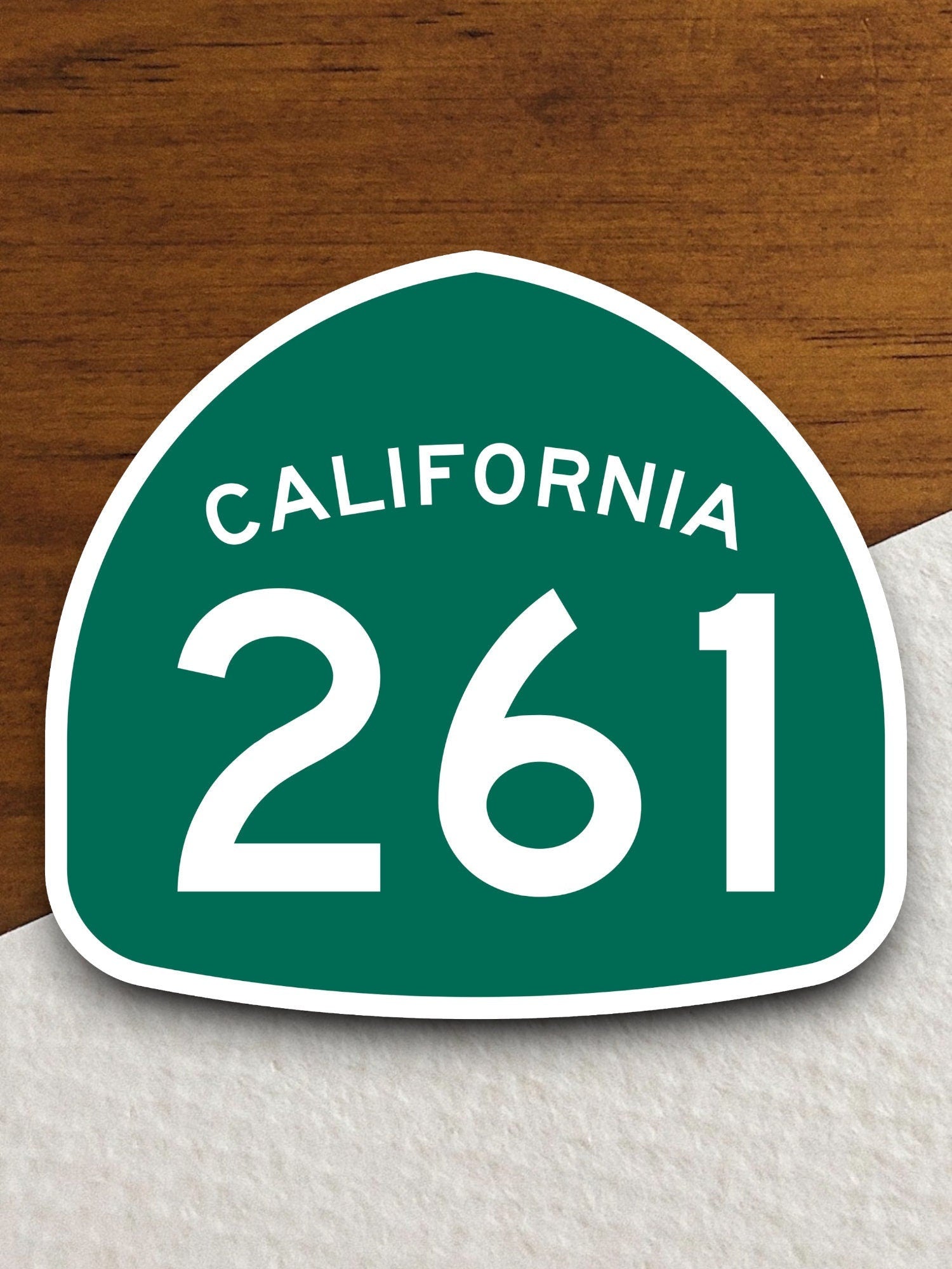 California state route 261 road sign sticker, road trip sticker, highway sign, room decor, travel sticker