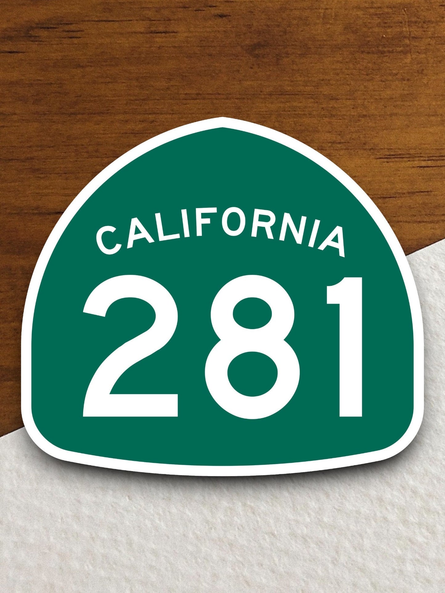 California state route 281 road sign sticker, road trip sticker, highway sign, room decor, travel sticker