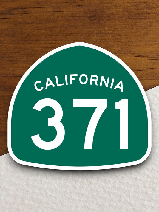 California state route 371 road sign sticker, road trip sticker, highway sign, room decor, travel sticker