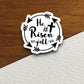 Cross with He is risen y'all sticker, Religious Sticker, Faith Sticker, Easter sticker, cross sticker, planner sticker, risen sticker