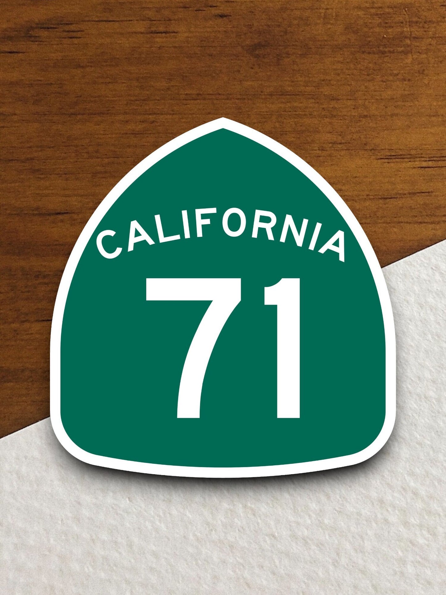 California state route 71 road sign sticker, road trip sticker, highway sign, room decor, travel sticker