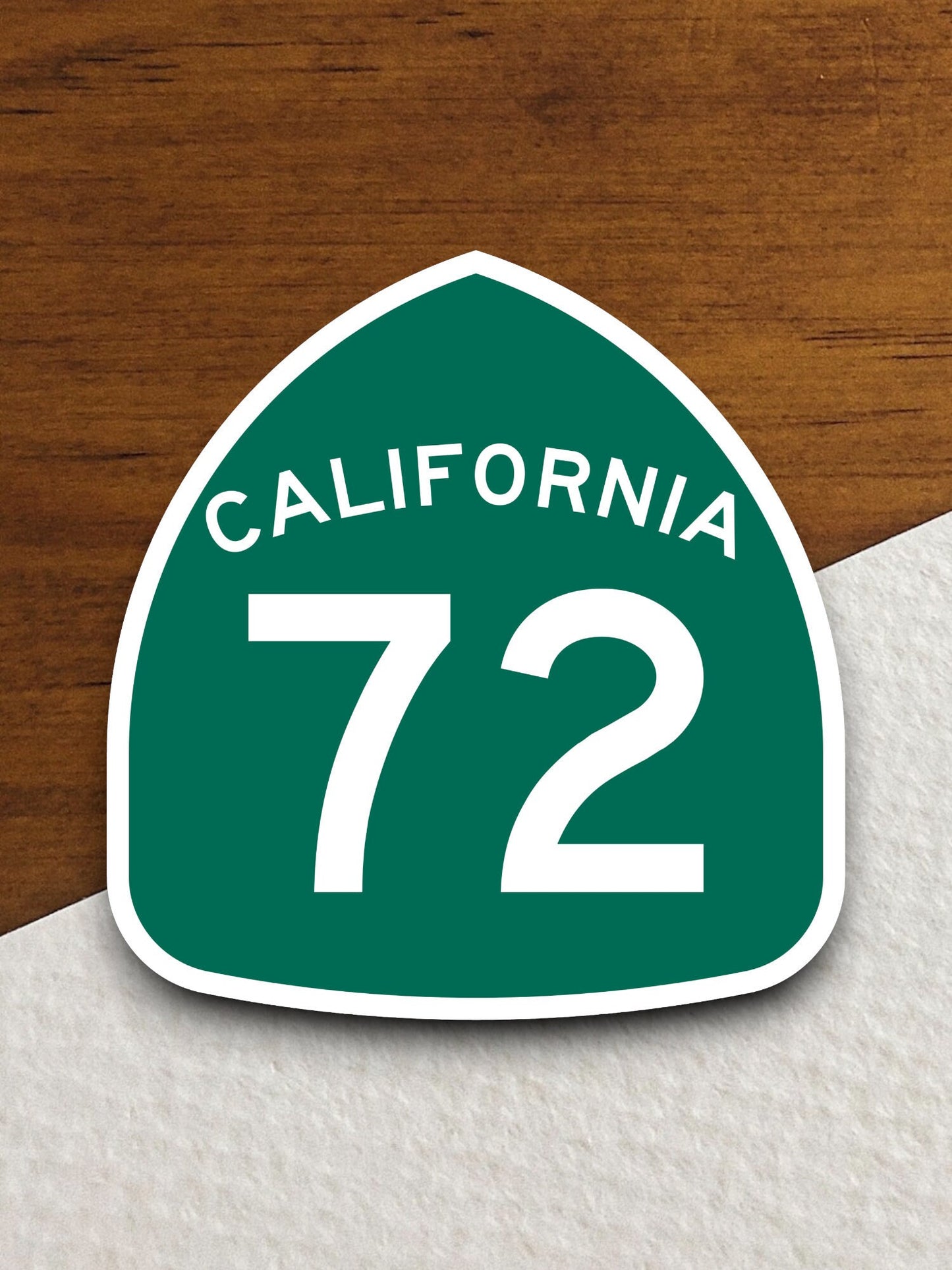 California state route 72 road sign sticker, road trip sticker, highway sign, room decor, travel sticker