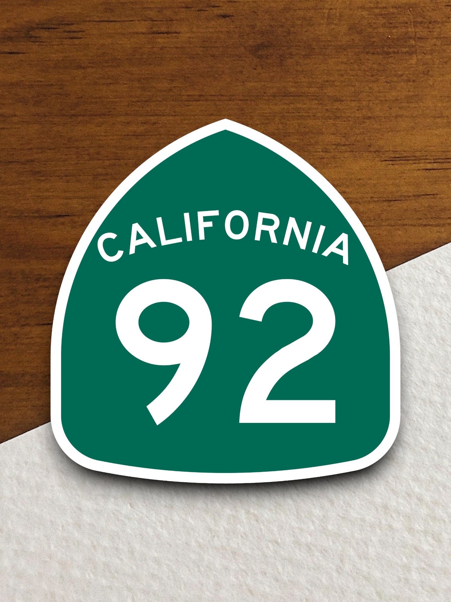 California state route 92 road sign sticker, road trip sticker, highway sign, room decor, travel sticker