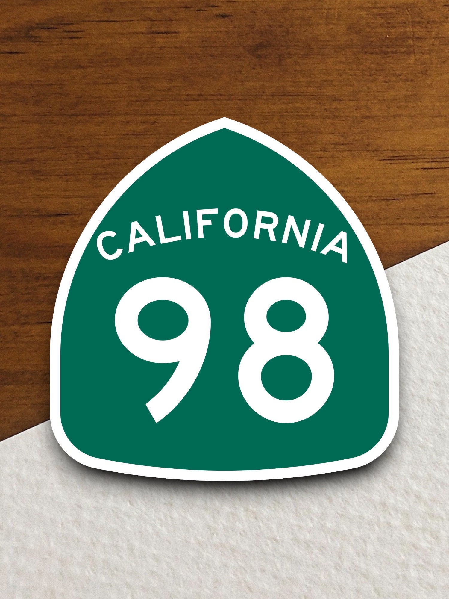 California state route 98 road sign sticker, road trip sticker, highway sign, room decor, travel sticker